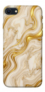 Чехол Liquid gold marble для iPhone SE (2022)
