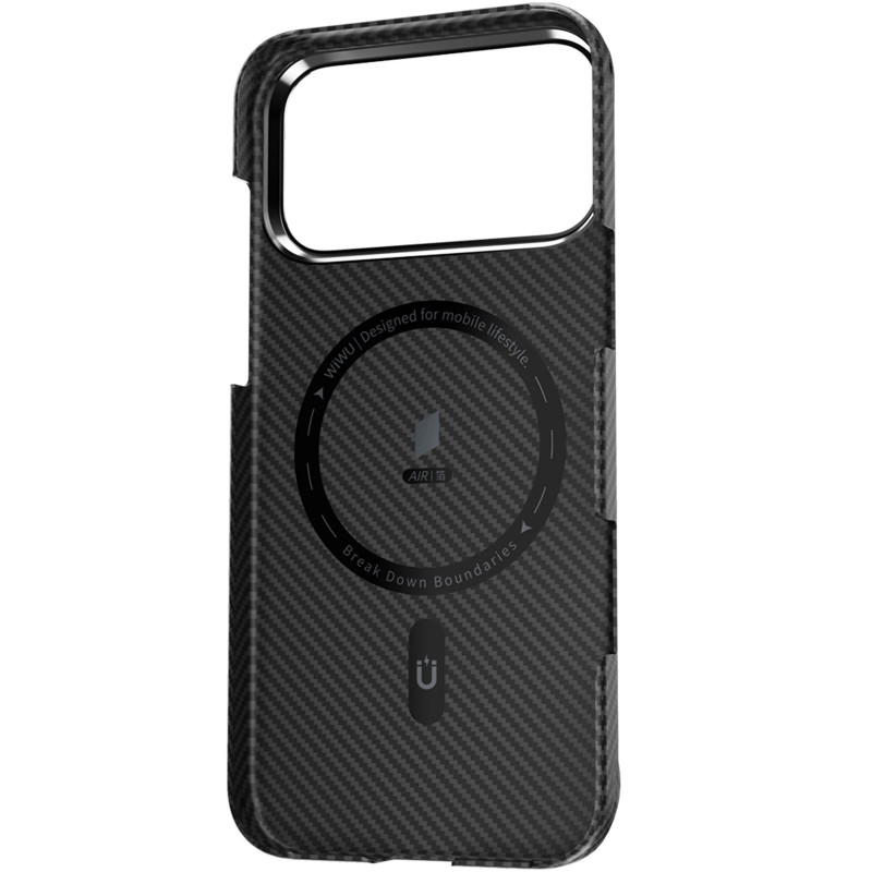 Фото Арамидный чехол WiWU Aramid Air series для Apple iPhone 17 Pro (6.3") (Black) в магазине vchehle.ua