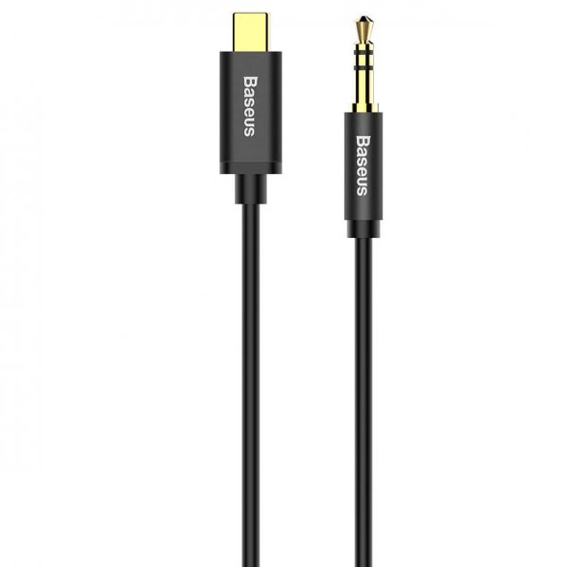 Аудио кабель Aux Baseus Yiven Type-C Male to 3.5mm Male M01 (1m) (CAM01-01) (Black)
