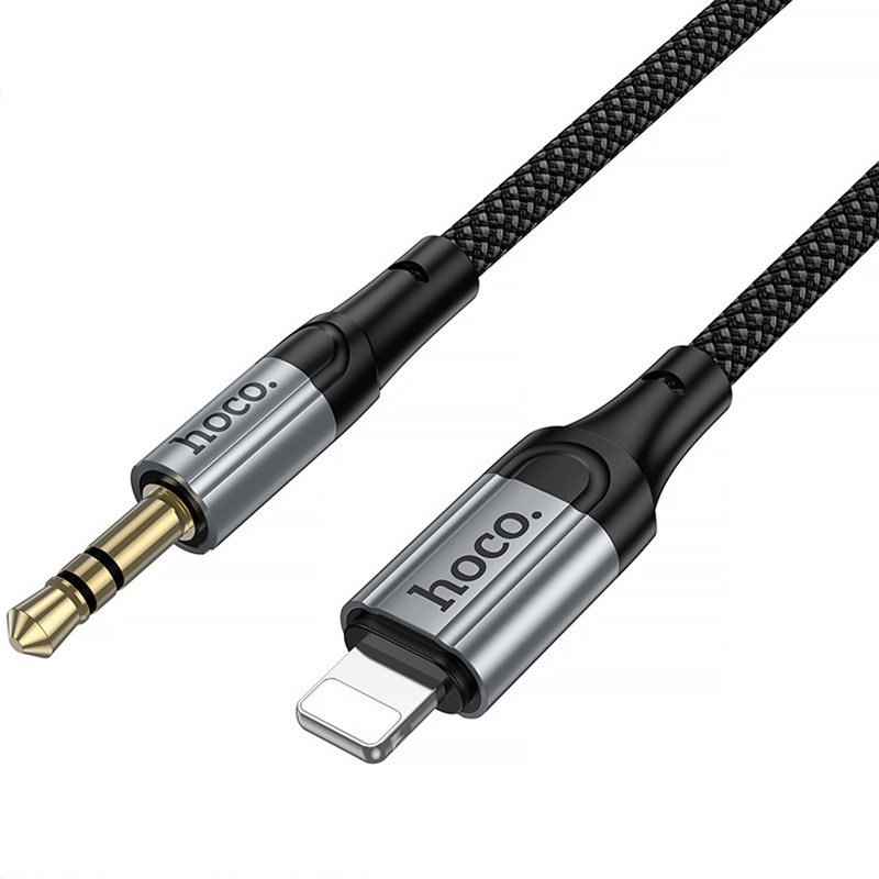 Купить Аудио кабель Aux Hoco UPA33A Nuevo (Lightning to AUX 3.5mm) (1.5m) (Black) на vchehle.ua