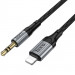 Купить Аудио кабель Aux Hoco UPA33A Nuevo (Lightning to AUX 3.5mm) (1.5m) (Black) на vchehle.ua