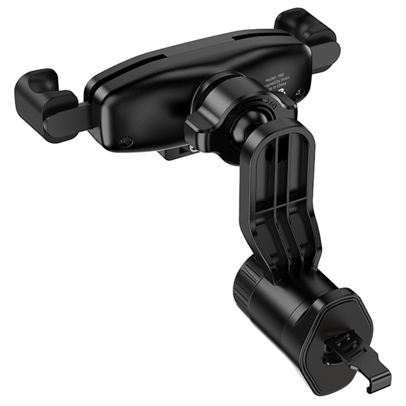 Фото Автодержатель Hoco H66 Gamble gravity linkage (air outlet) (Black) на vchehle.ua