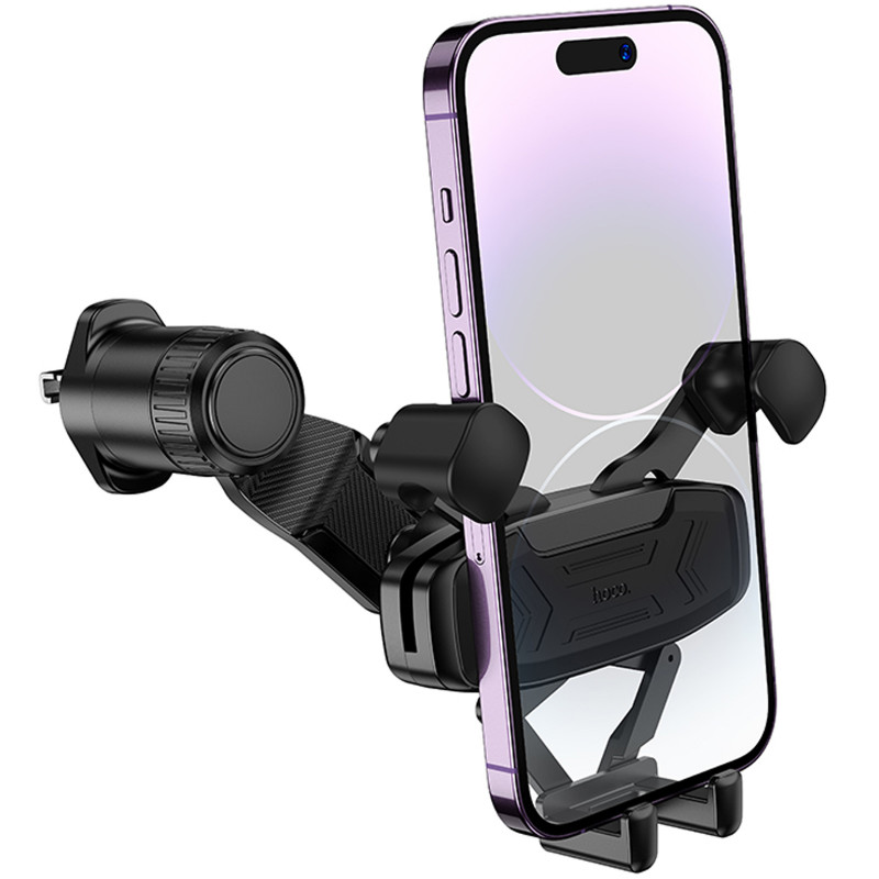 Фото Автодержатель Hoco H66 Gamble gravity linkage (air outlet) (Black) в магазине vchehle.ua