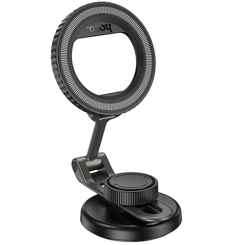 Купить Автодержатель Hoco H77 View (center console) (Black / Metal gray) на vchehle.ua
