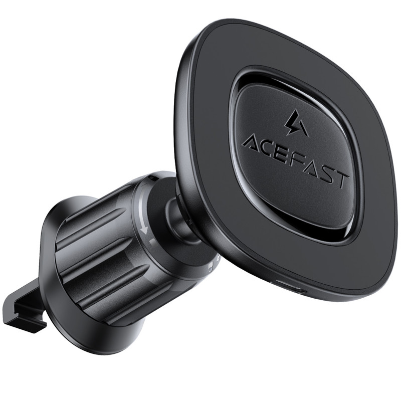 Автотримач з БЗП Acefast D46 QI2 Magnetic Charging 15W (air outlet) (Black) в магазині vchehle.ua