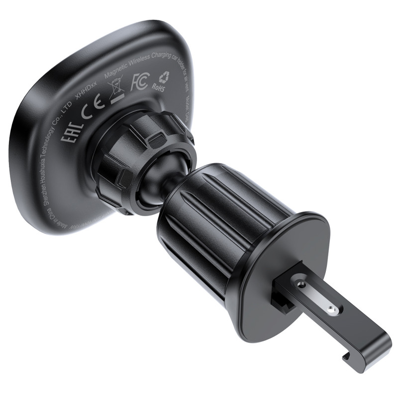 Купити Автотримач з БЗП Acefast D46 QI2 Magnetic Charging 15W (air outlet) (Black) на vchehle.ua