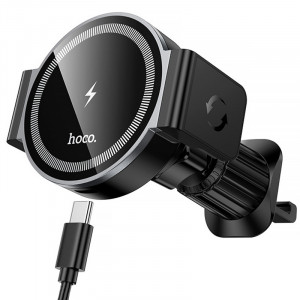 Автодержатель с БЗУ Hoco HW35 Power 15W (air outlet)