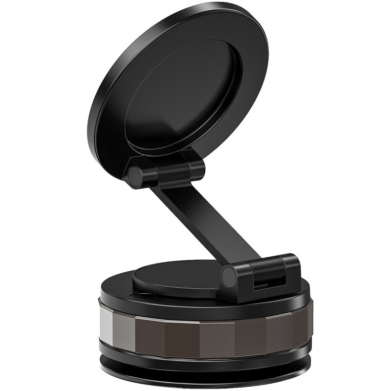 Фото Вакуумно-магнітний тримач для телефонуWIWU Wi-CH057 Holdex Magnetic Car Holder with Vacuum Mount (Black) в маназині vchehle.ua