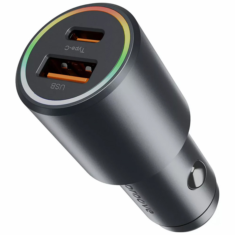 Фото АЗУ Proove Double Energy Plus PD53W+QC3.0 (1USB-A/1C) (Metal gray) в магазине vchehle.ua