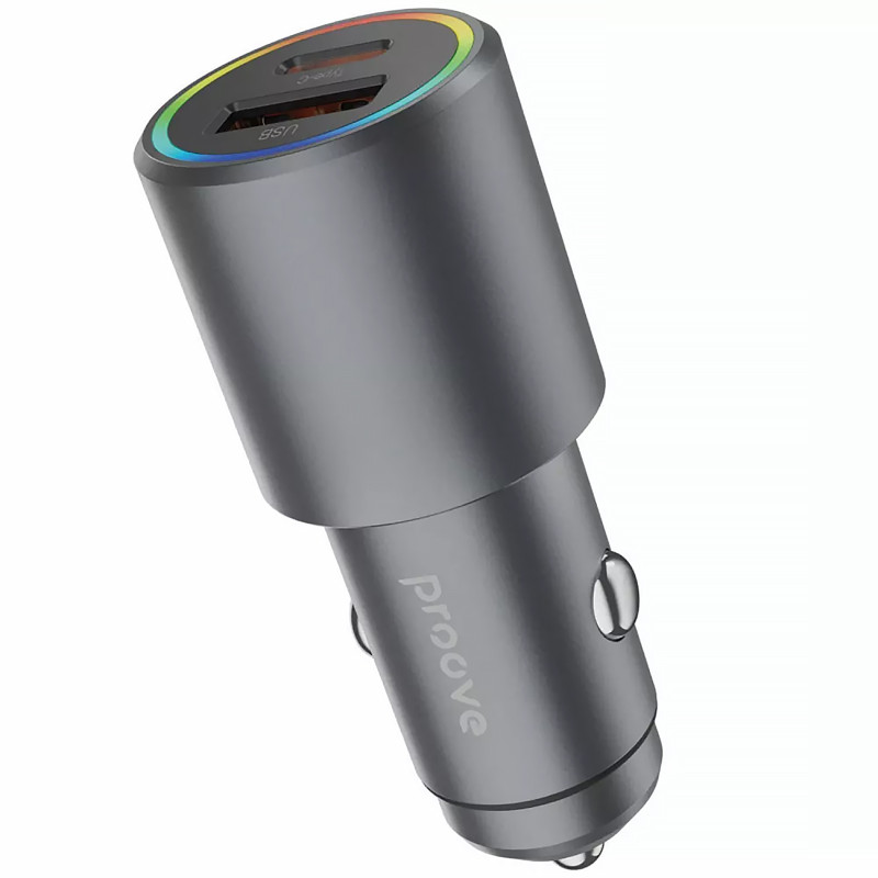 Купить АЗУ Proove Double Energy Plus PD53W+QC3.0 (1USB-A/1C) (Metal gray) на vchehle.ua