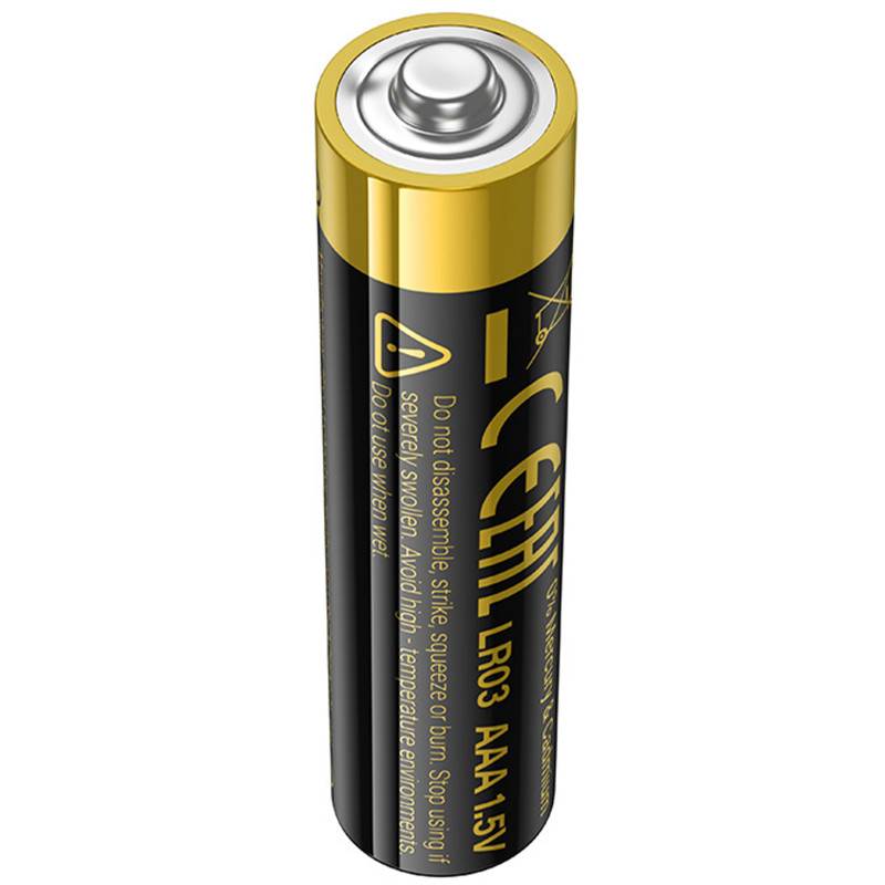 Батарейки Hoco JA2B AAA (LR03) Alkaline 4 pcs (Black) в магазині vchehle.ua