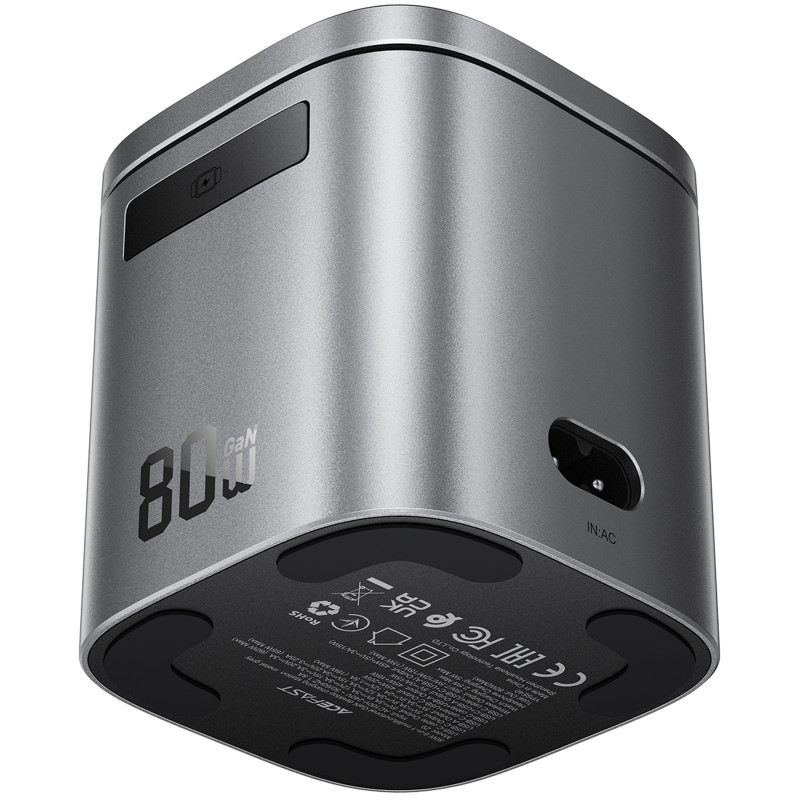 БЗУ Acefast Z9 6in1 35W GaN + СЗУ 45W (Metal grey) в магазине vchehle.ua
