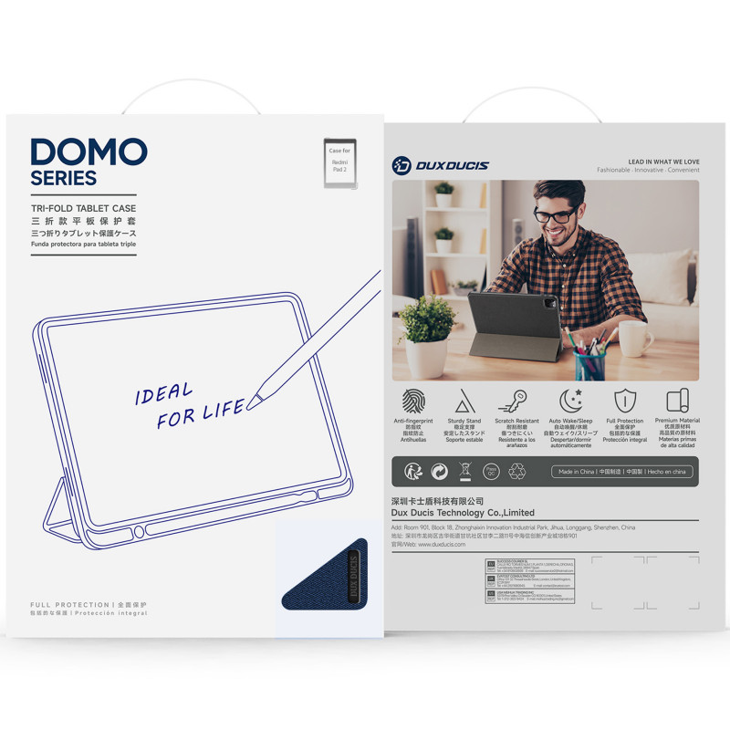 Фото Чохол Dux Ducis Domo на Xiaomi Redmi Pad 2 (11") (Black) в маназині vchehle.ua