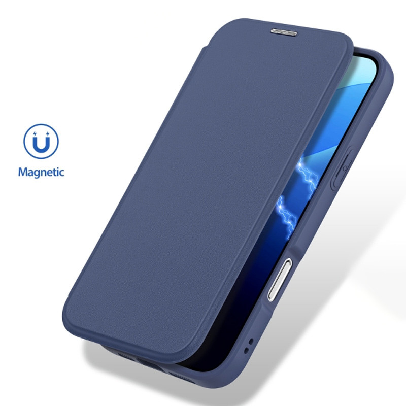 Фото Чехол-книжка Dux Ducis Skin X Pro with Magnetic Fit для Apple iPhone 16 Pro Max (6.9") (Blue) на vchehle.ua