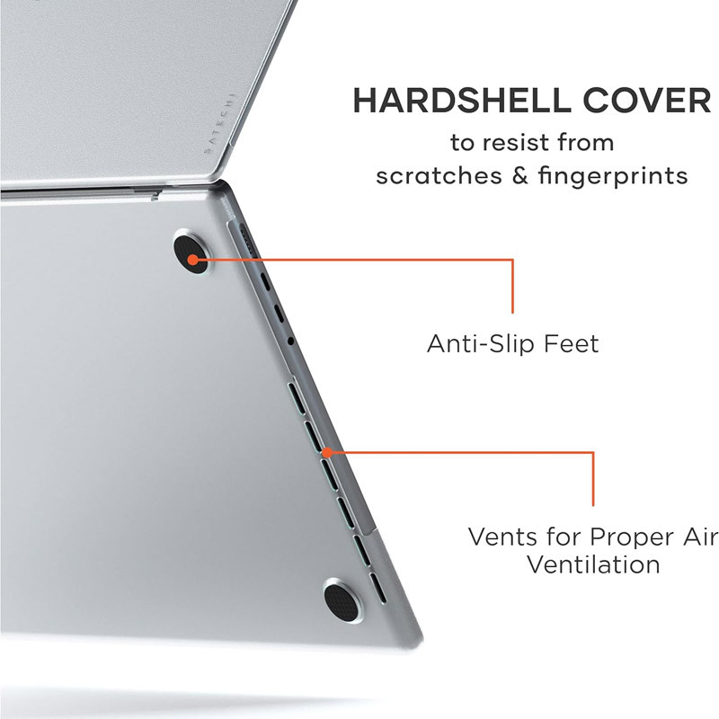 Фото Чохол-накладка Epik Clear Shell на Apple MacBook Air 13.3'' (2018-2020) (Прозорий) на vchehle.ua