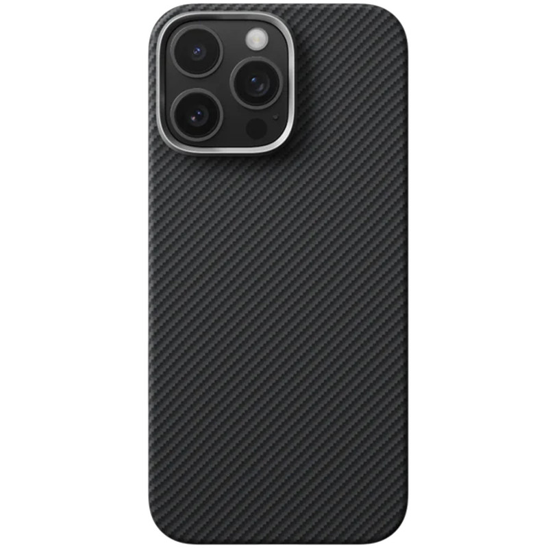 Фото Чехол PC Carbon Protection Slim with Magnetic Fit для Apple iPhone 16 Pro (6.3") (Black) на vchehle.ua
