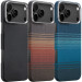 Чехол PC Carbon Protection Slim with Magnetic Fit для Apple iPhone 17 Pro / 18 Pro (6.3")