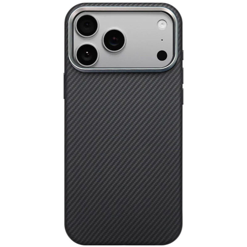 Фото Чехол PC Carbon Protection Slim with Magnetic Fit для Apple iPhone 17 Pro / 18 Pro (6.3") (Black) на vchehle.ua