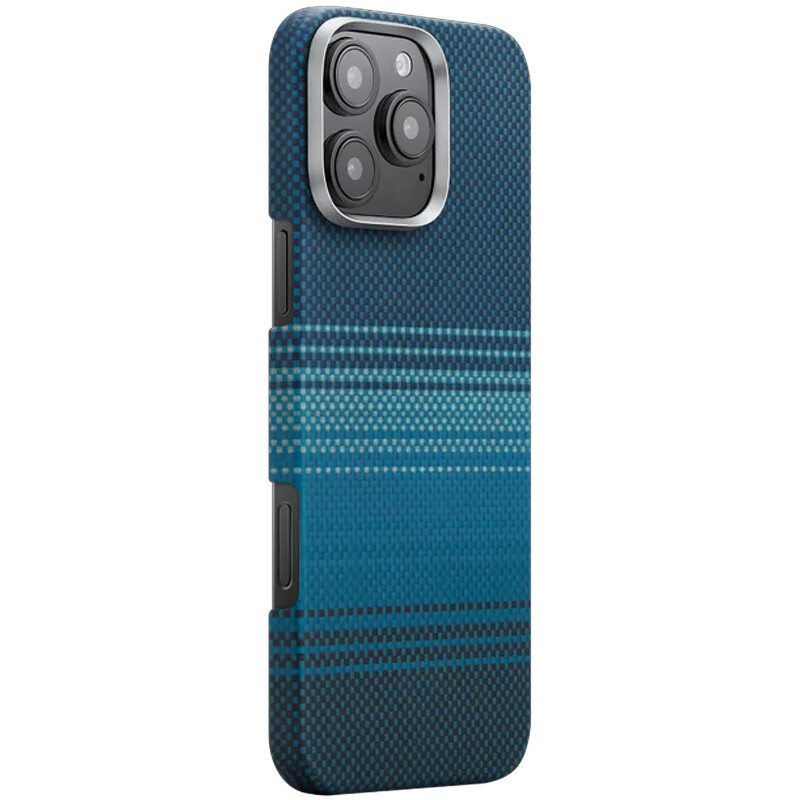 Чехол PC Carbon Protection Slim with Magnetic Fit для Apple iPhone 16 Pro (6.3") (Blue)