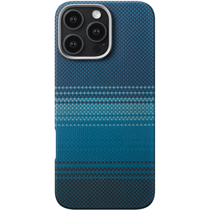 Фото Чехол PC Carbon Protection Slim with Magnetic Fit для Apple iPhone 16 Pro (6.3") (Blue) на vchehle.ua