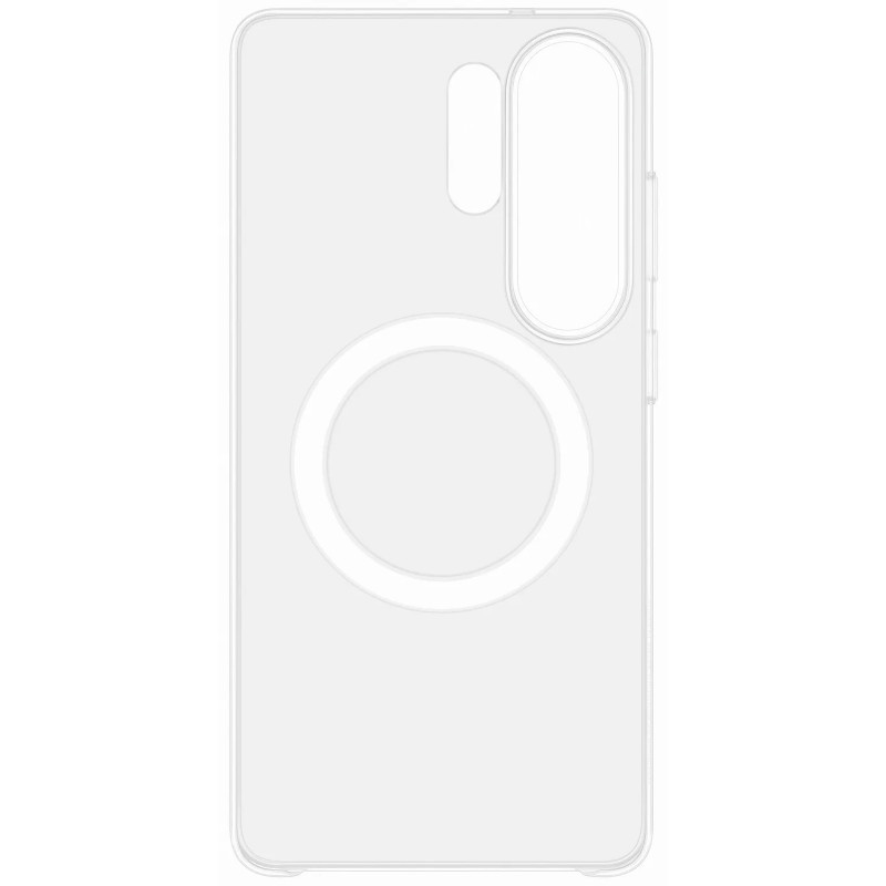 Чохол PC Clear Magnet Case (AAA) with Magnetic Fit на Samsung Galaxy S26 Ultra (Clear / White) в магазині vchehle.ua