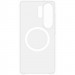Чохол PC Clear Magnet Case (AAA) with Magnetic Fit на Samsung Galaxy S26 Ultra (Clear / White) в магазині vchehle.ua