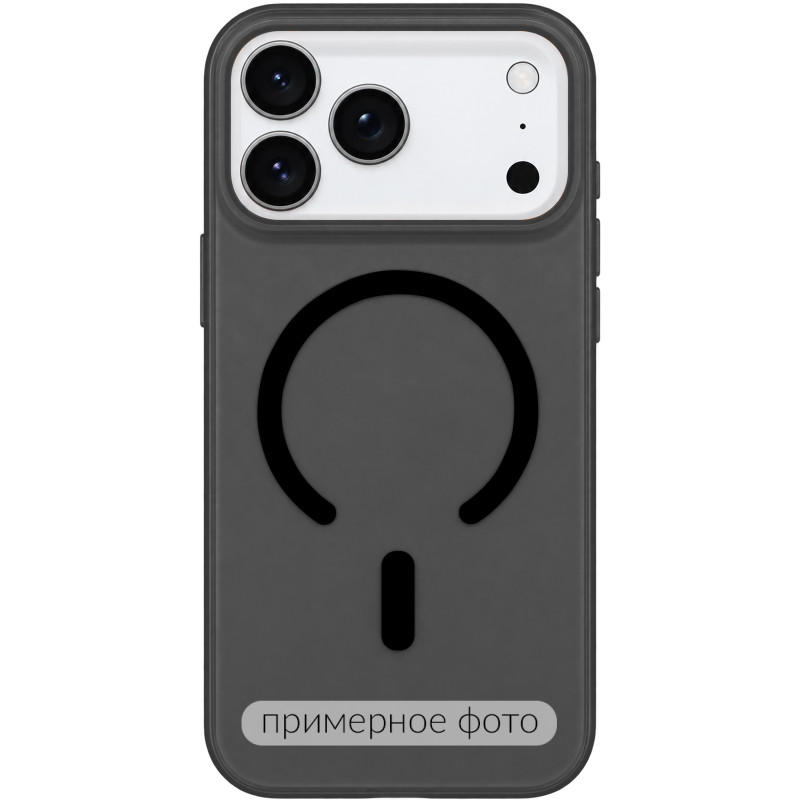Чехол PC Matte Color with Magnetic Fit для Apple iPhone 17 Air (6.5") (Black)