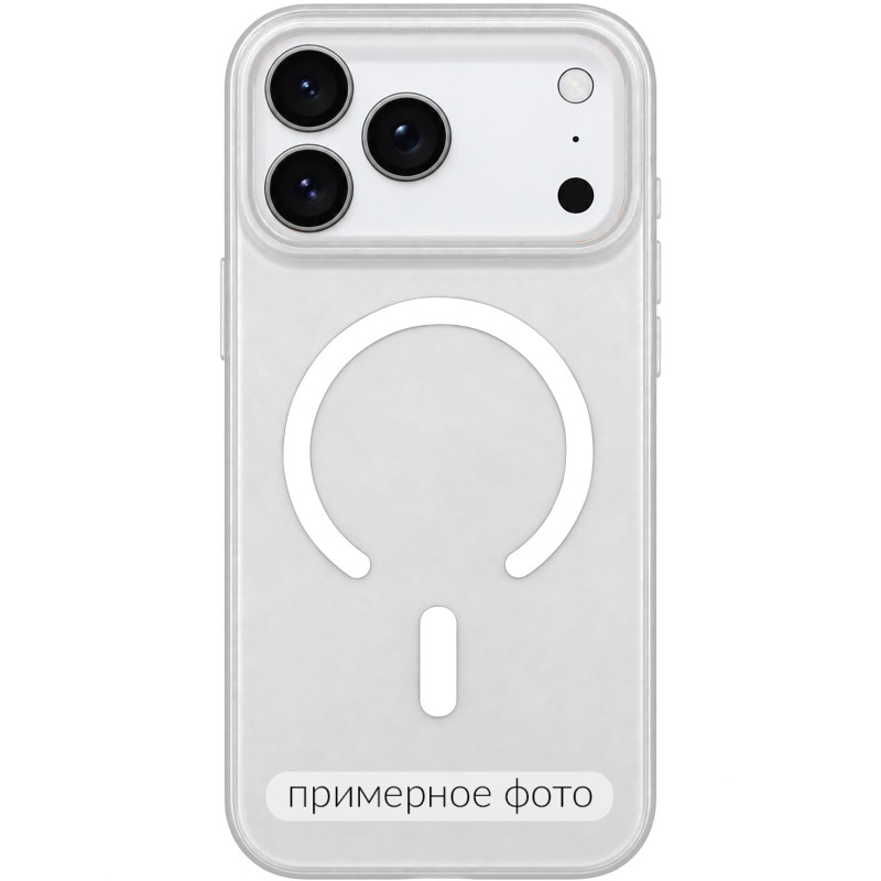 Чехол PC Matte Color with Magnetic Fit для Apple iPhone 17 Air (6.5") (White)