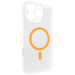 Чехол PC Slim Matte with Magnetic Fit (camera button) для Apple iPhone 16 Pro (6.3") (Orange)