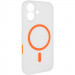 Чехол PC Slim Matte with Magnetic Fit (camera button) для Apple iPhone 17 (6.3") (Orange)
