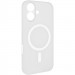 Чехол PC Slim Matte with Magnetic Fit (camera button) для Apple iPhone 17 (6.3") (White)