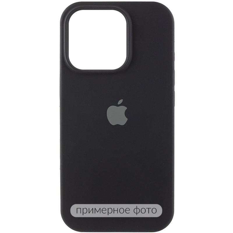 Чехол Silk (AA) Logo with Magnetic Fit для Apple iPhone 17 (6.3") (Черный / Black)