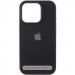 Чехол Silk (AA) Logo with Magnetic Fit для Apple iPhone 17 (6.3") (Черный / Black)