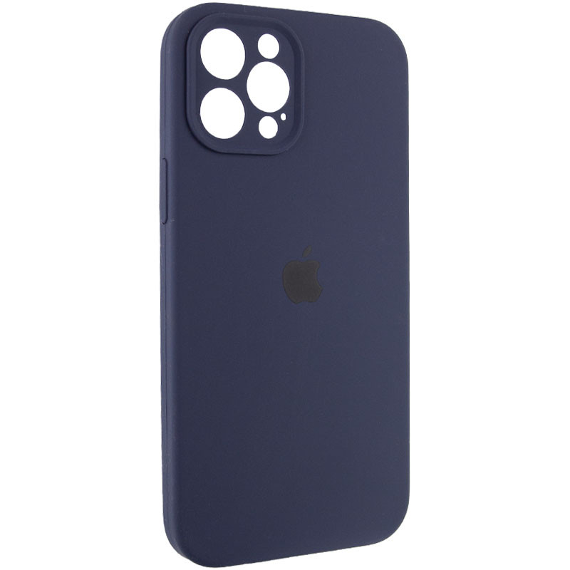 Фото Чохол Silk Full Camera Protective (AA) на Apple iPhone 12 Pro (6.1") (Темно-синій / Midnight blue) на vchehle.ua