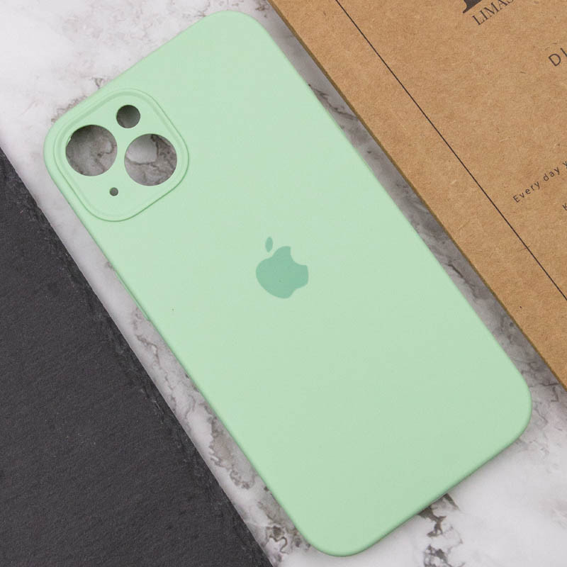 Купить Чехол Silk Full Camera Protective (AA) для Apple iPhone 13 (6.1") (Зеленый / Pistachio) на vchehle.ua