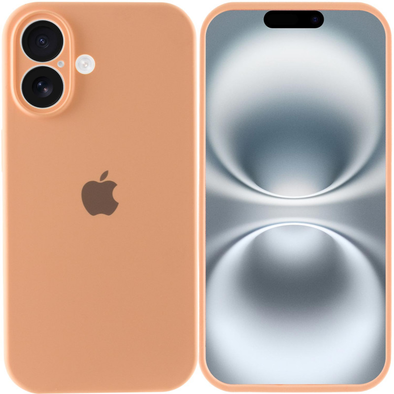 Фото Чехол Silk Full Camera Protective (AA) для Apple iPhone 16 (6.1") (Оранжевый / Cantaloupe) на vchehle.ua