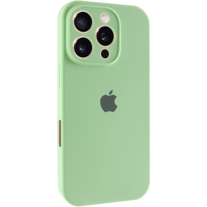 Чехол Silk Full Camera Protective (AA) для Apple iPhone 16 Pro (6.3") (Зеленый / Pistachio)