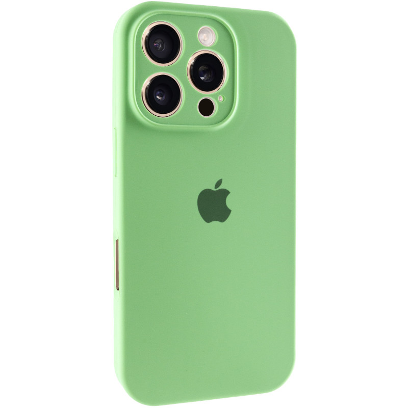 Чехол Silk Full Camera Protective (AA) для Apple iPhone 16 Pro (6.3") (Мятный / Mint)