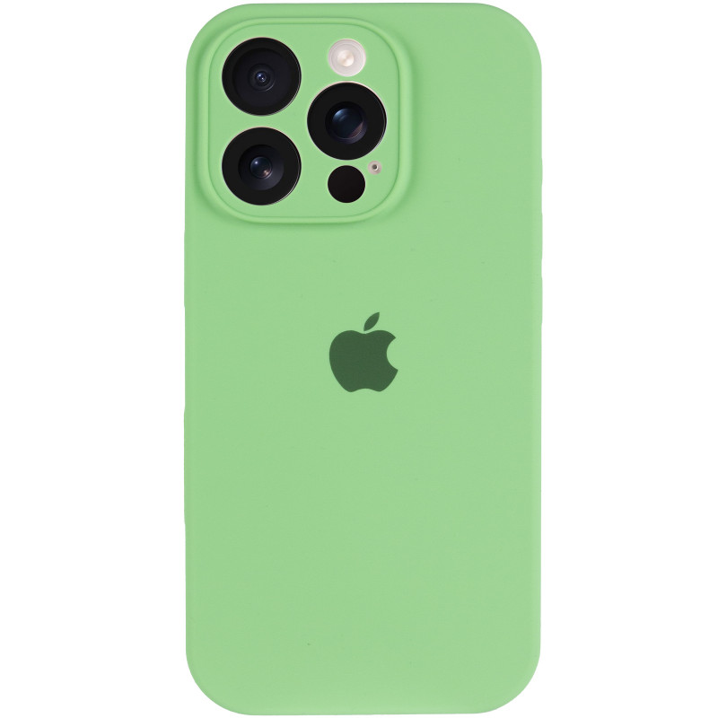 Фото Чехол Silk Full Camera Protective (AA) для Apple iPhone 16 Pro (6.3") (Мятный / Mint) на vchehle.ua