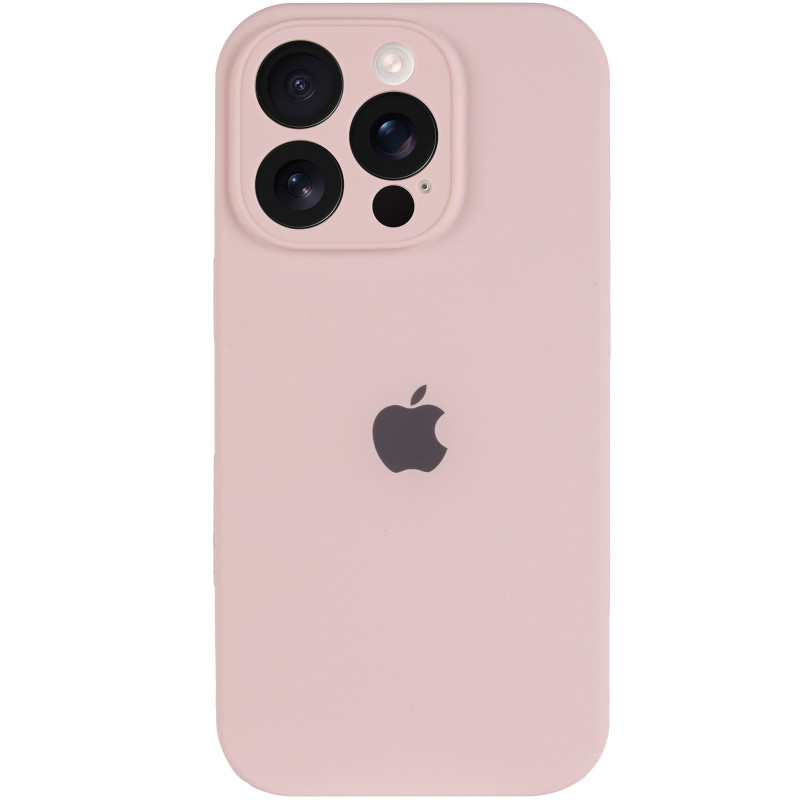 Фото Чехол Silk Full Camera Protective (AA) для Apple iPhone 16 Pro (6.3") (Розовый / Chalk Pink) на vchehle.ua