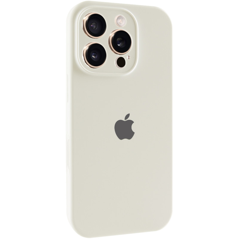 Чехол Silk Full Camera Protective (AA) для Apple iPhone 16 Pro Max (6.9") (Бежевый / Antique White)