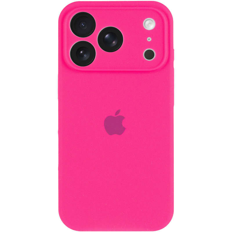Фото Чехол Silk Full Camera Protective (AA) для Apple iPhone 17 Pro (6.3") (Розовый / Barbie pink) на vchehle.ua
