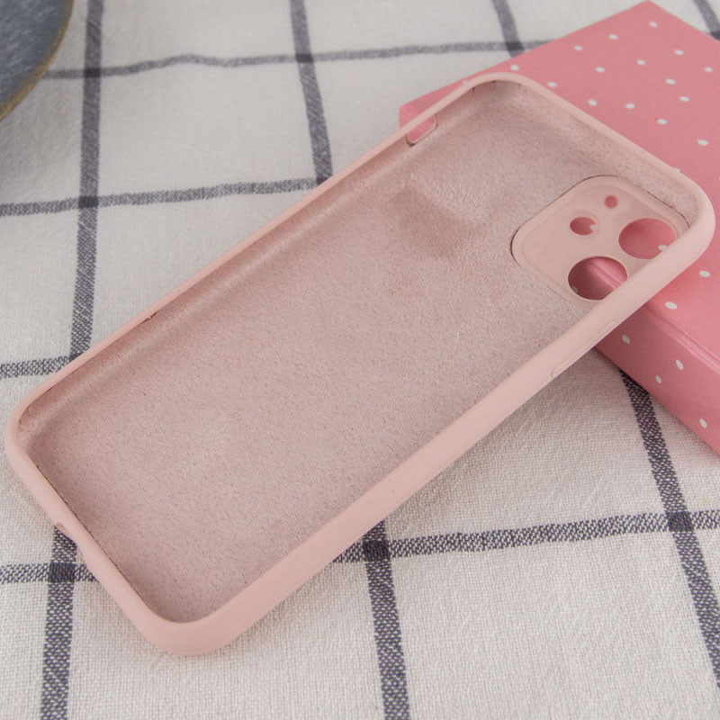 Фото Чехол Silk Full Camera Protective (AA) NO LOGO для Apple iPhone 12 (6.1") (Розовый / Pink Sand) на vchehle.ua