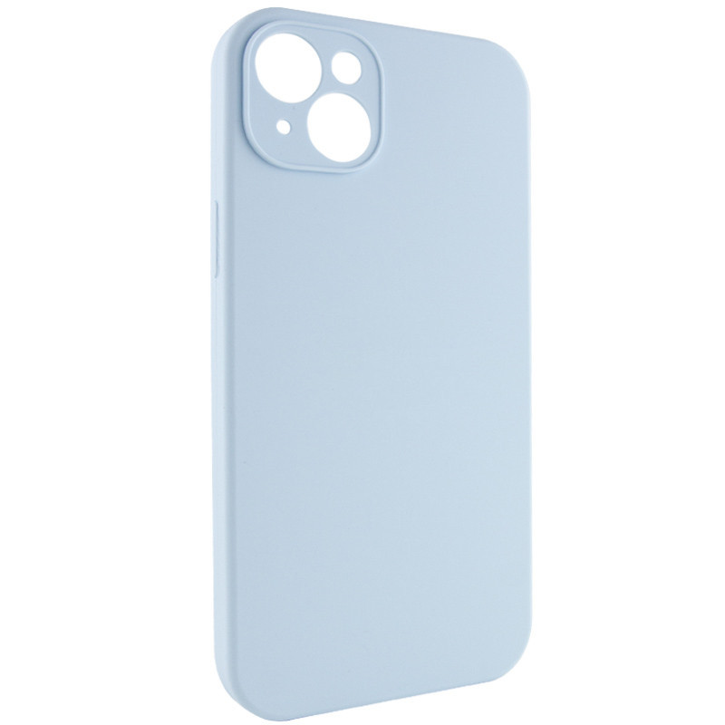 Фото Чехол Silk Full Camera Protective (AA) NO LOGO для Apple iPhone 13 (6.1") (Голубой / Sweet Blue) на vchehle.ua