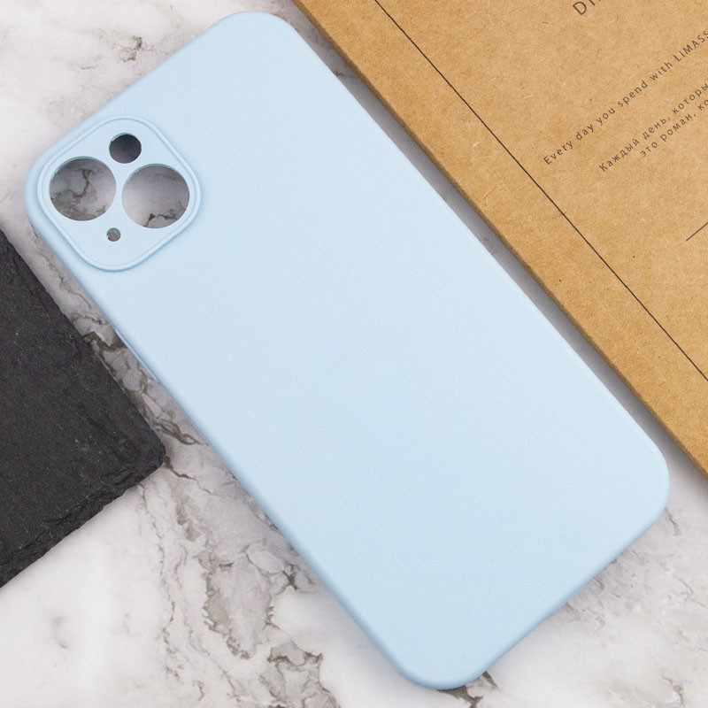 Купить Чехол Silk Full Camera Protective (AA) NO LOGO для Apple iPhone 13 (6.1") (Голубой / Sweet Blue) на vchehle.ua