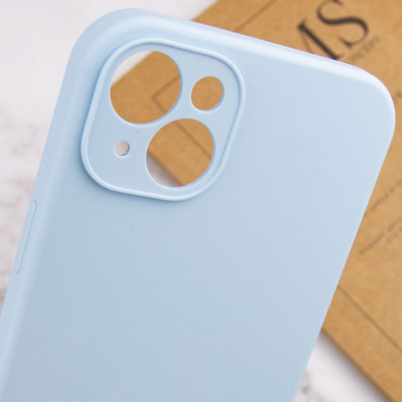 Заказать Чехол Silk Full Camera Protective (AA) NO LOGO для Apple iPhone 13 (6.1") (Голубой / Sweet Blue) на vchehle.ua