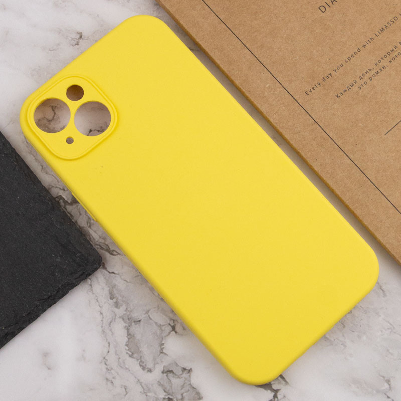 Купить Чехол Silk Full Camera Protective (AA) NO LOGO для Apple iPhone 13 (6.1") (Желтый / Yellow) на vchehle.ua