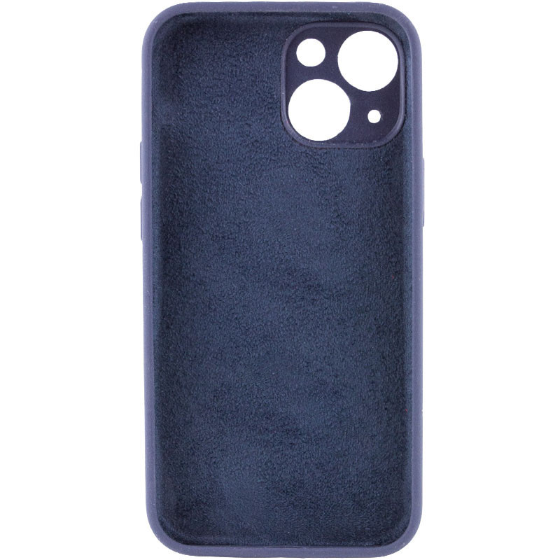 Фото Чехол Silk Full Camera Protective (AA) NO LOGO для Apple iPhone 13 (6.1") (Темно-синий / Midnight blue) на vchehle.ua