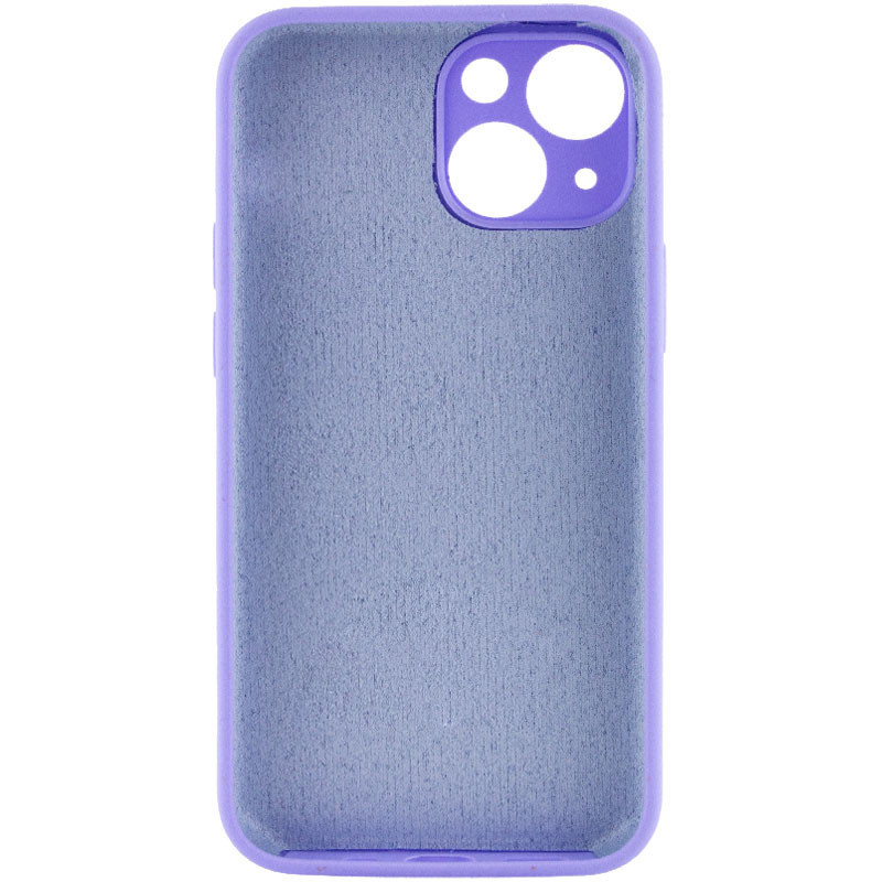 Фото Чохол Silk Full Camera Protective (AA) NO LOGO на Apple iPhone 14 (6.1") (Бузковий / Dasheen) на vchehle.ua