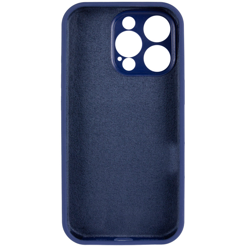Фото Чохол Silk Full Camera Protective (AA) NO LOGO на Apple iPhone 15 Pro (6.1") (Синій / Deep navy) в маназині vchehle.ua